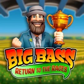 Slots logo of Big Bass Return to the Races from Pragmatic Play at LuckyHills Casino