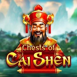 Slots logo of Chests of Cai Shen from Pragmatic Play at LuckyHills Casino