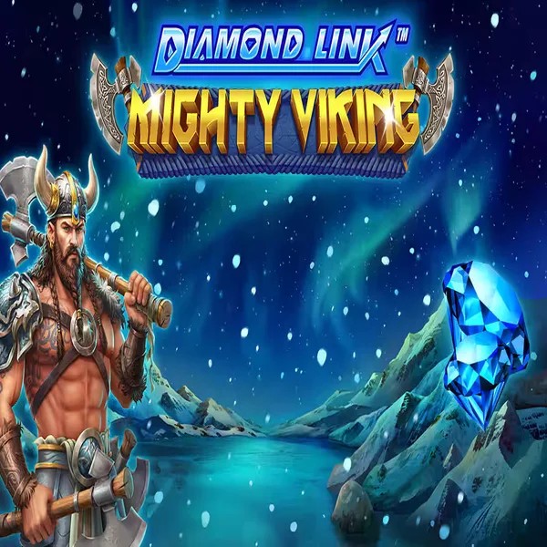 Diamond Link Mighty Viking slot icon by Greentube, available at LuckyHills Casino