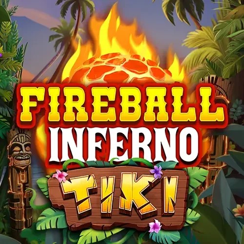 Fireball Inferno Tiki logo by NetEnt LuckyHills Casino