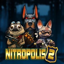 Nitropolis 2 game by ELK Studios – logo hosted on LuckyHills Casino